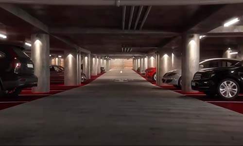 Parking Lot 3D Animation